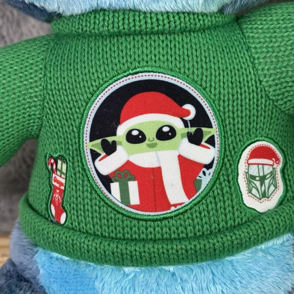 Disney Stitch In Star Wars Grogu Sweater Unleash The Holidays Christmas Plush